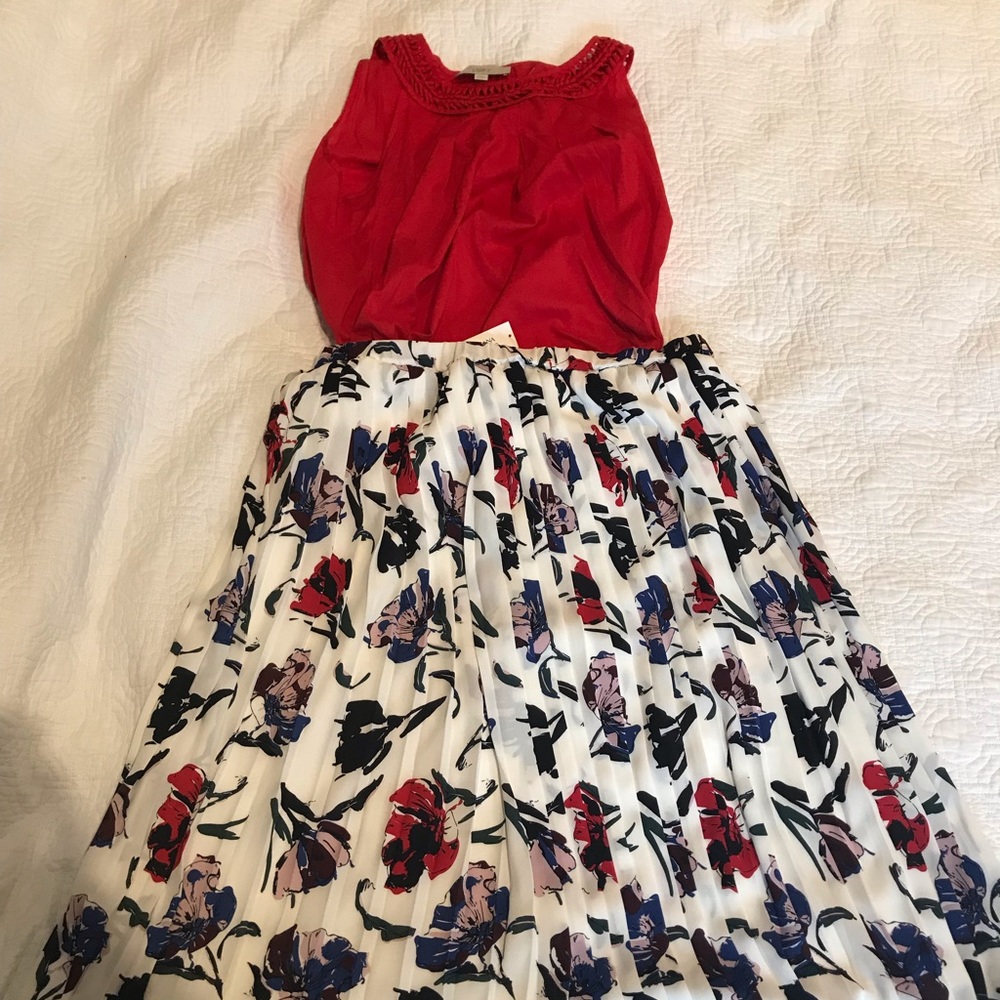 Loft red top Sz M